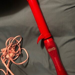 Red Glitter Beachwaver Curling Iron
